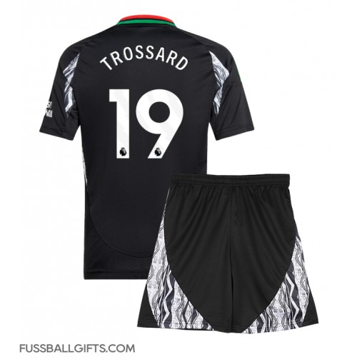 Arsenal Leandro Trossard #19 Fußballbekleidung Auswärtstrikot Kinder 2024-25 Kurzarm (+ kurze hosen)